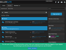 Tablet Screenshot of keller-elite.com